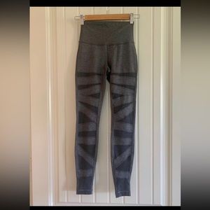 Lululemon wunder under  
Faux cutout in front - solid grey back 
High rise